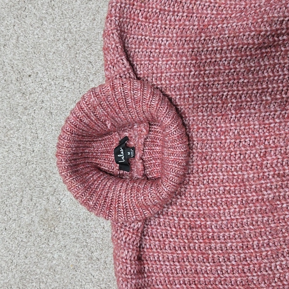 Lulus - Soft Winter Rusty Rose turtleneck Sweater - Picture 6 of 6